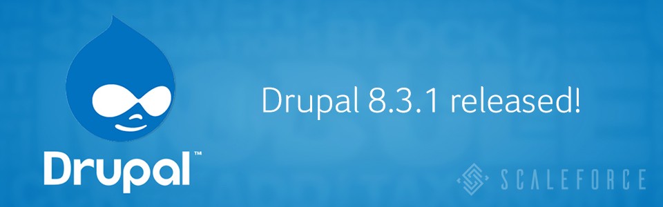 Drupal 8.3.1 is now available