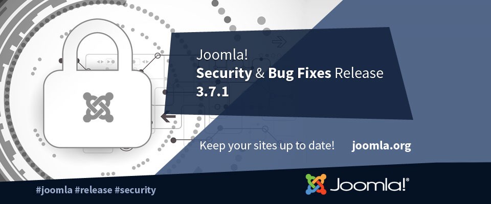 Joomla 3.7.1 Released with a high priority security fix and other bug fixes